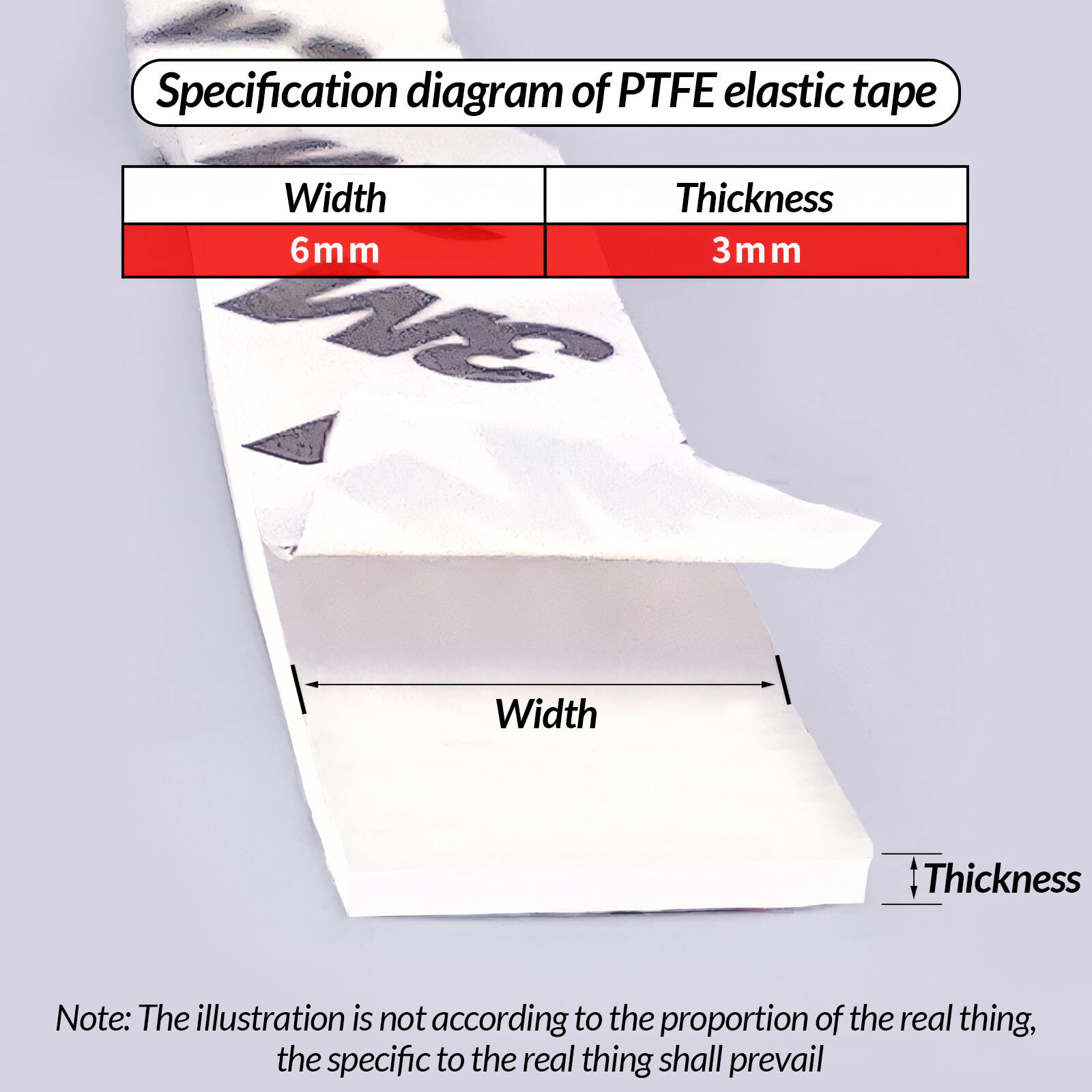 PTFE Seal Strip Tetrafluoroelastic Band Expanded Foamed Strip Sealing Gasket