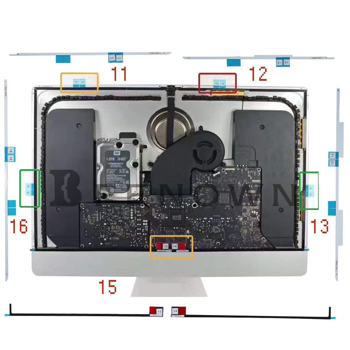 A1419 LCD Display Adhesive Strip Tape Tools Repair Opening Kit iMac 27" 2012-19