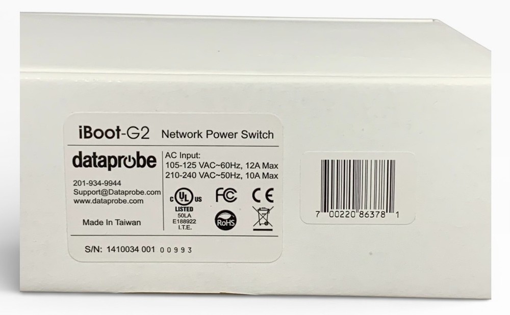 Dataprobe iBoot-G2 Network Power Switch