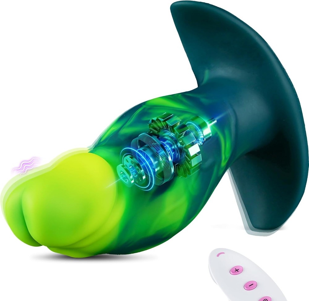 6.5" Vibrating Butt Plug Large Buttplug, Vibrating Anal Plug Prostate Massage An