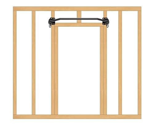 Heavy Duty Wall Mounted Doorway Pull Up Bar, Multifunctional Straight Type
