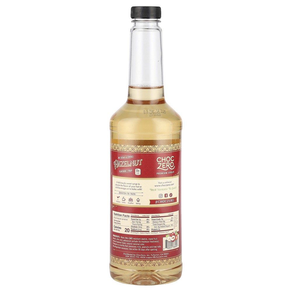 Flavoring Syrup, Hazelnut , 26.5 oz (750 ml)