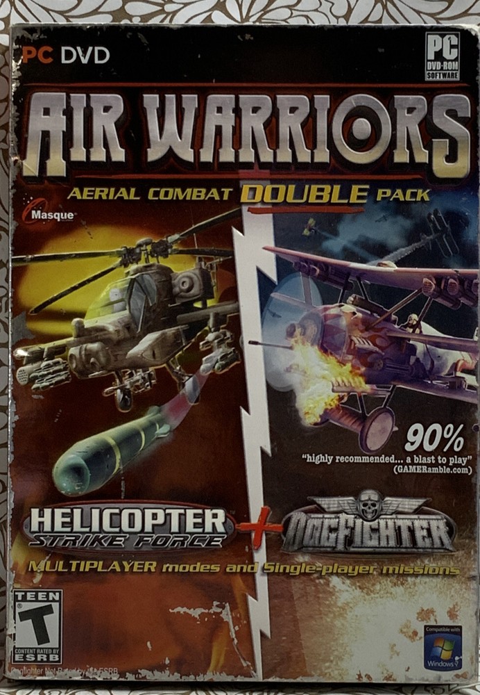 📀 Air Warriors , Aerial Combat Double Pack (PC) NEW