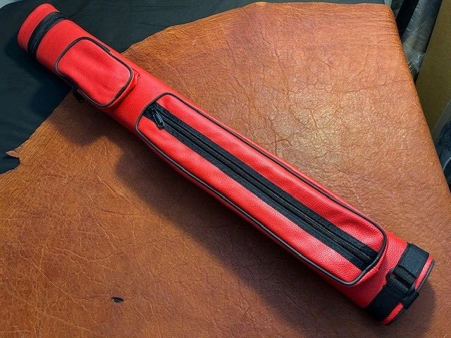 TNT Hard 2x2 Pool Cue Case. Fire Red