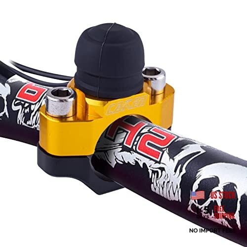 CNC Motorcycle ATV Water Proof Engine Start Stop Kill Switch Button for Gold