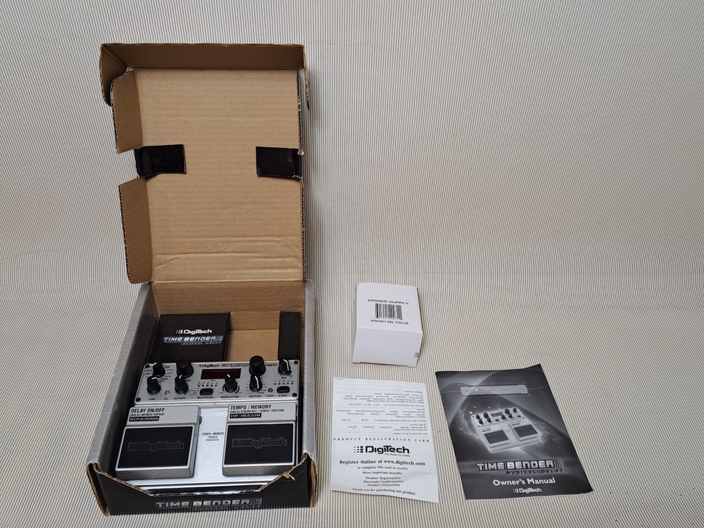 DigiTech Time Bender Musical Delay Guitar Effect Pedal with Box & Manual