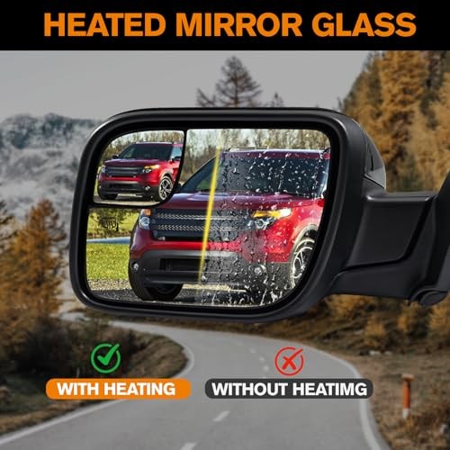 Driver Side Mirror Compatible with with Left Driver Side 7Pins 2016-2019