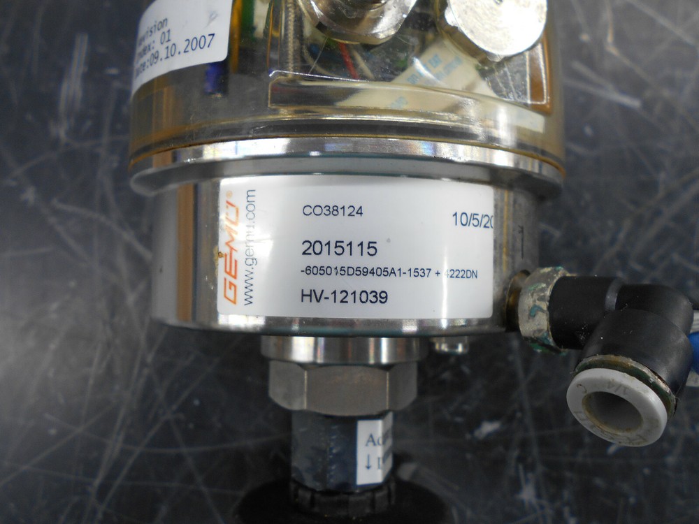 GEMU 2015115 DIAPHRAGM VALVE W/ CONTROLLER AND 0.5" BUTT WELD