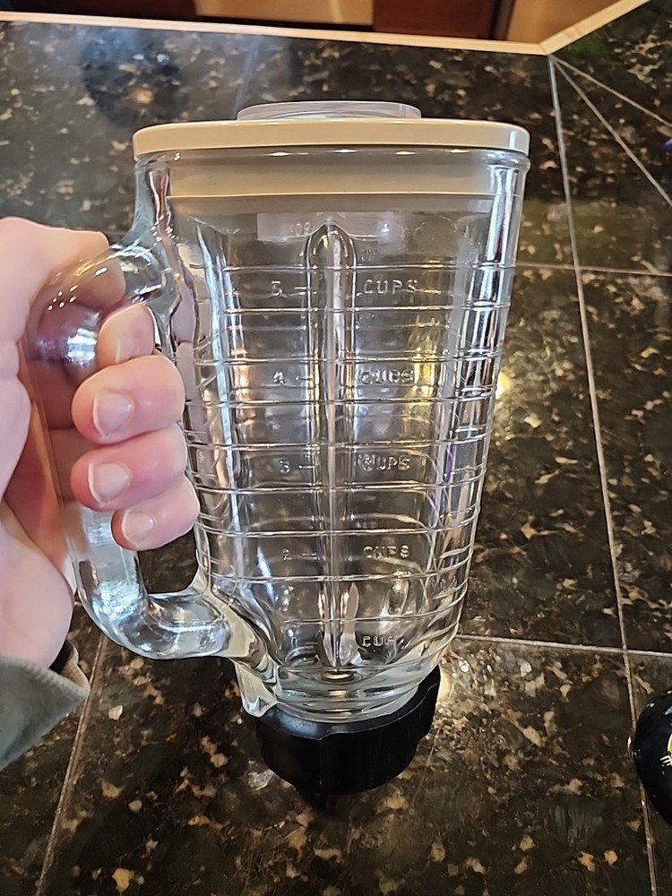 Vintage Osterizer Dual Range Pulse-Matic Blender Replacement Glass Pitcher 5 cup