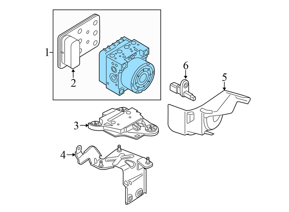 2017 VW GOLF ALLTRACK - Blind SPOT Detection Sensor / Module Bracket (Slave)
