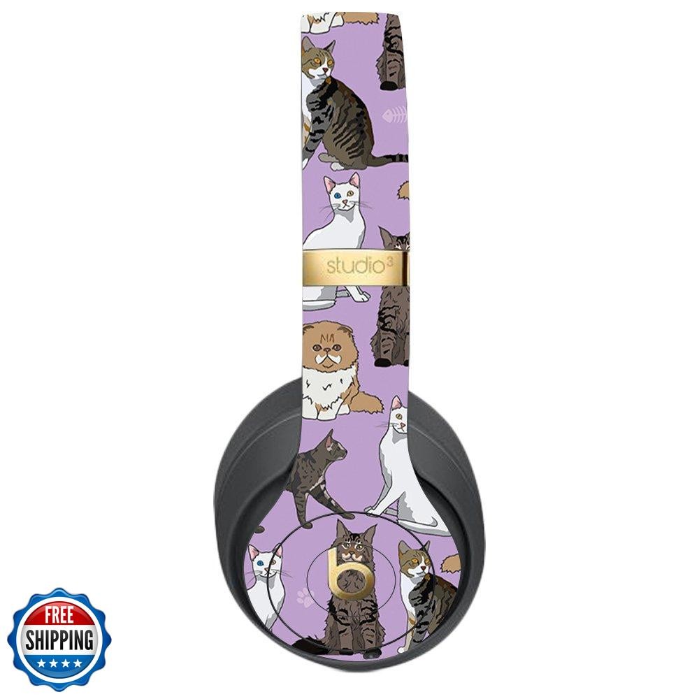 MightySkins Skin Compatible with Beats Studio 3 Wireless - Cat Ch
