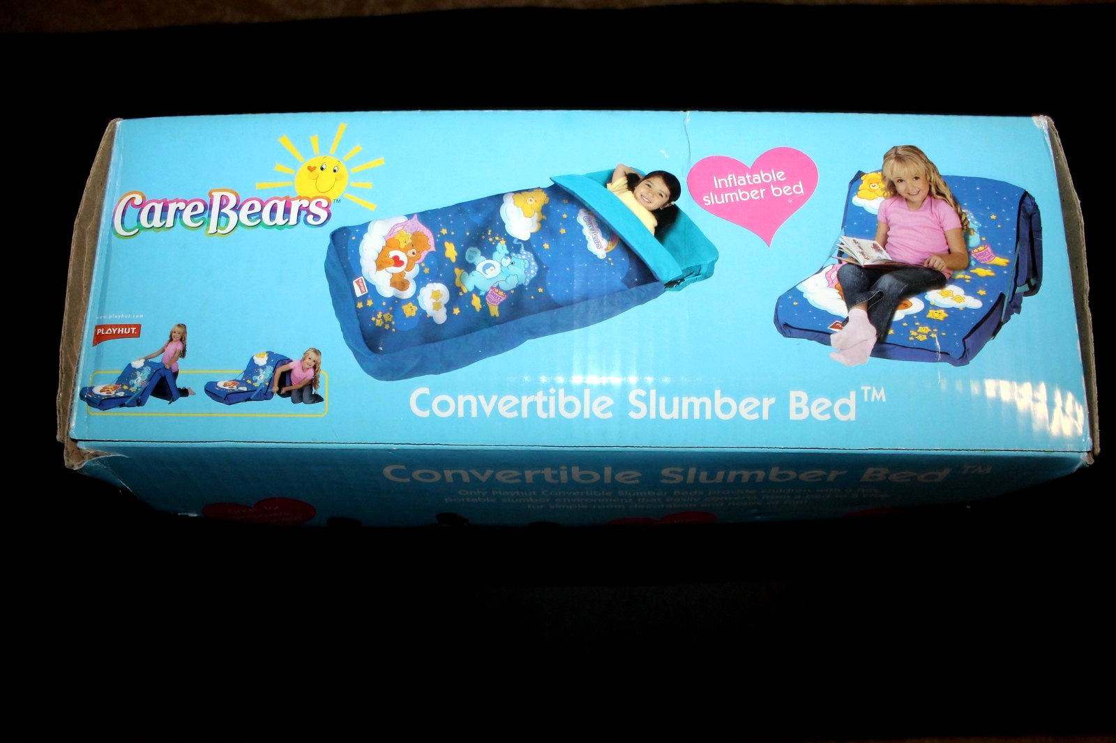 2004 CARE BEARS Convertible Sleeping Slumber Bed Bag Chair CAREBEARS Vintage