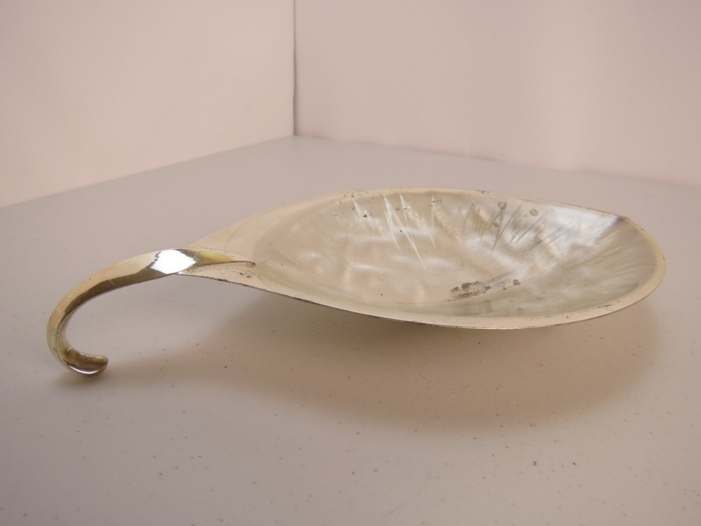 Vintage WMF Ikora Germany Silverplated Silver Plated Leaf Dish Tray