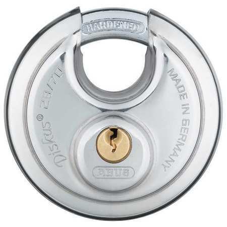 Abus 28/70 Kd Padlock, Keyed Different, Partially Hidden Shackle, Disc