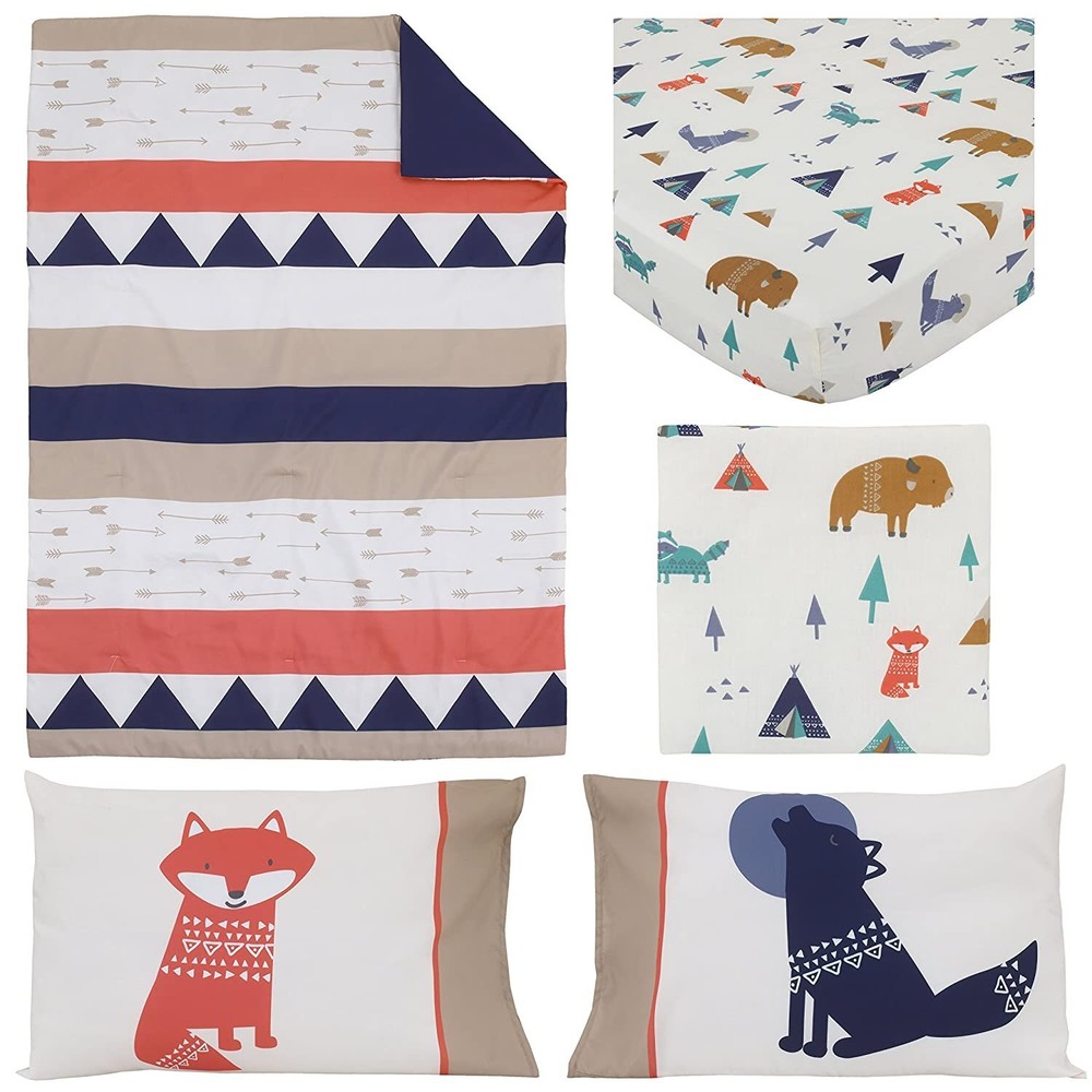 Carter's Aztec Boy 4 Piece Toddler Bedding Set