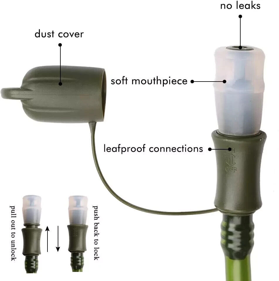 2L Hydration Bladder Water Pack Reservoir Camel Back Replacement Running Hiking