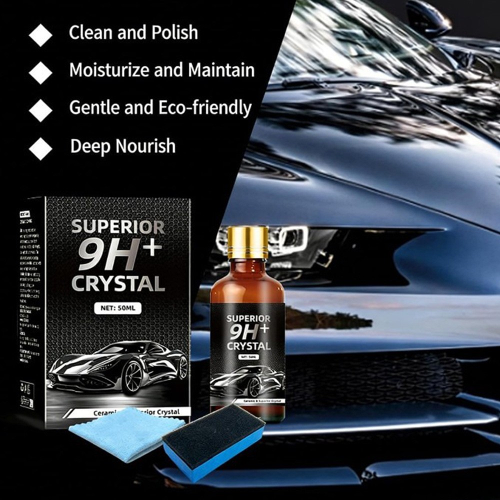 50ML Ceramic Car Coating Agent Kit - PTZ Crystal Serum, Advanced Ceramic Coating