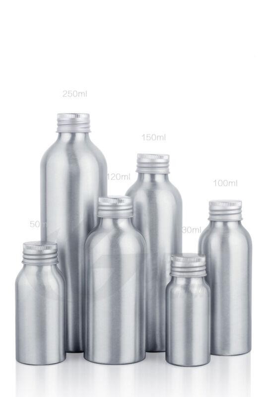 5pcs 50ml  Empty Sample  Anodized Aluminum  Bottle & Aluminum screw cap
