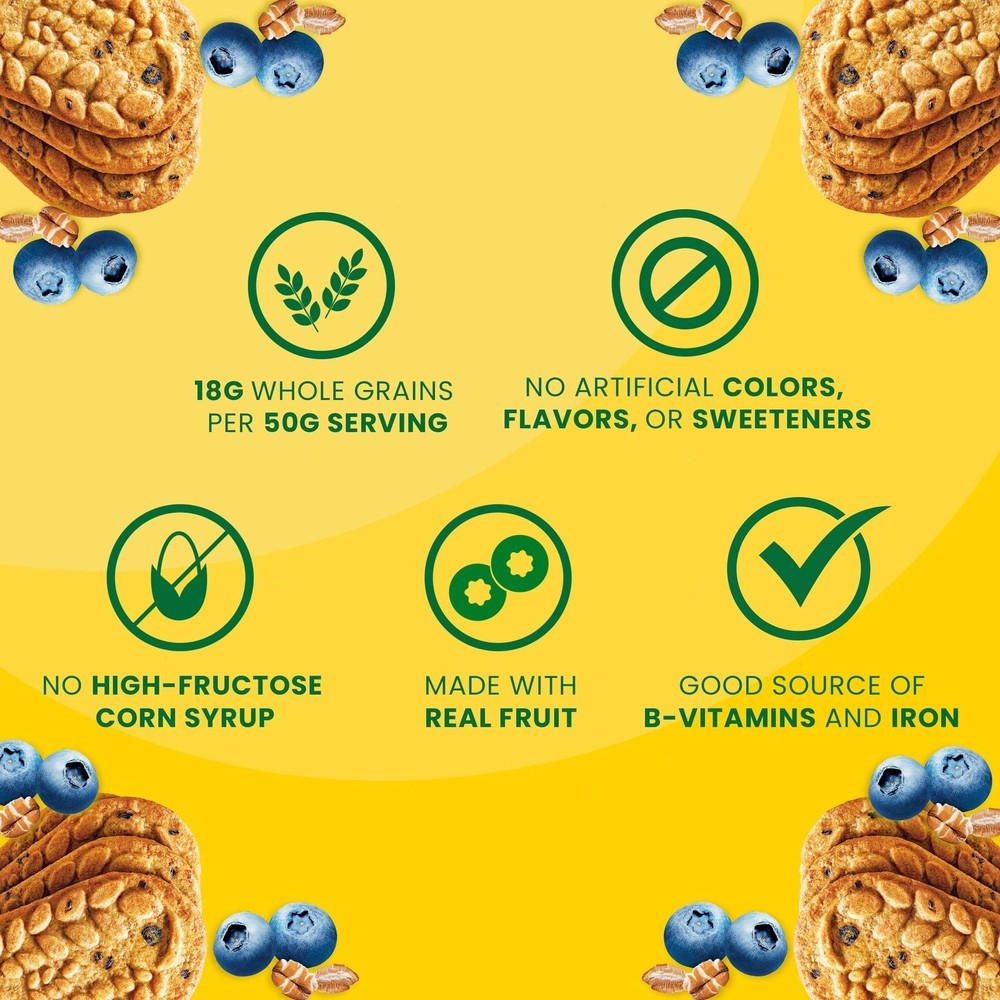 belVita Breakfast Biscuits, Blueberry, Value Pack, 12 Packs (4 Biscuits/Pack)