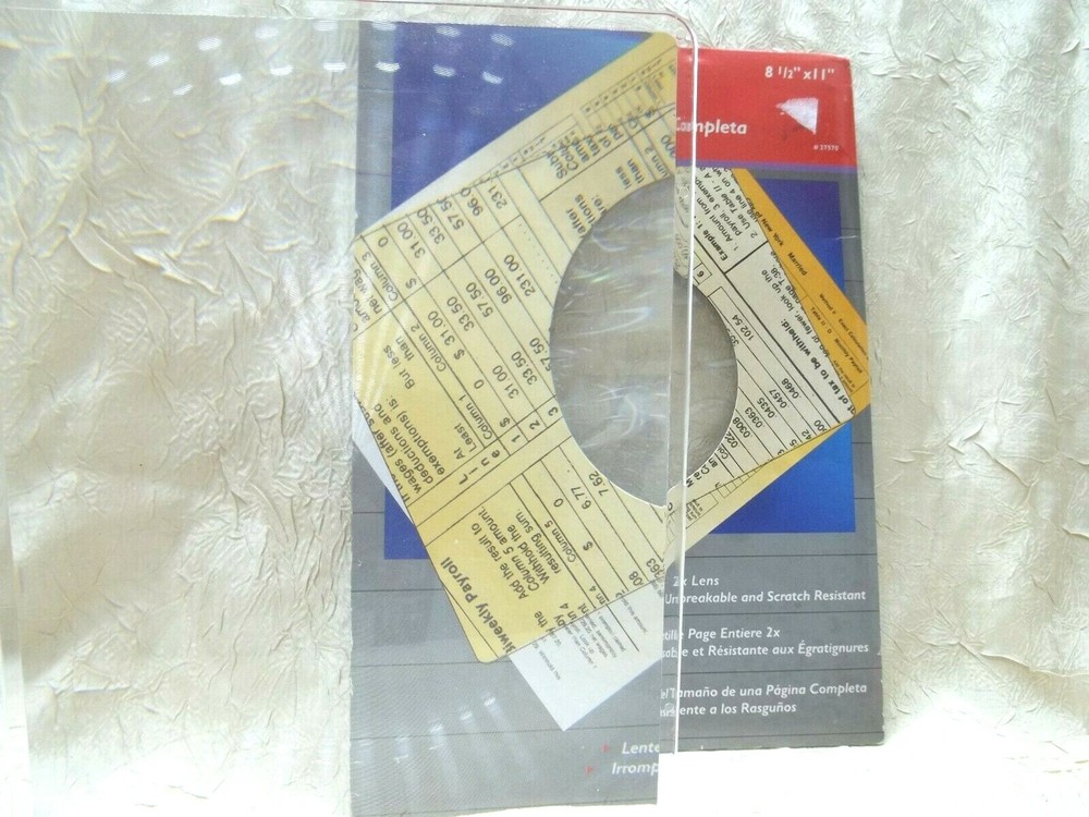 Apollo Full Page Magnifier 2X Lens Unbreakable & Scratch Resistant High Power