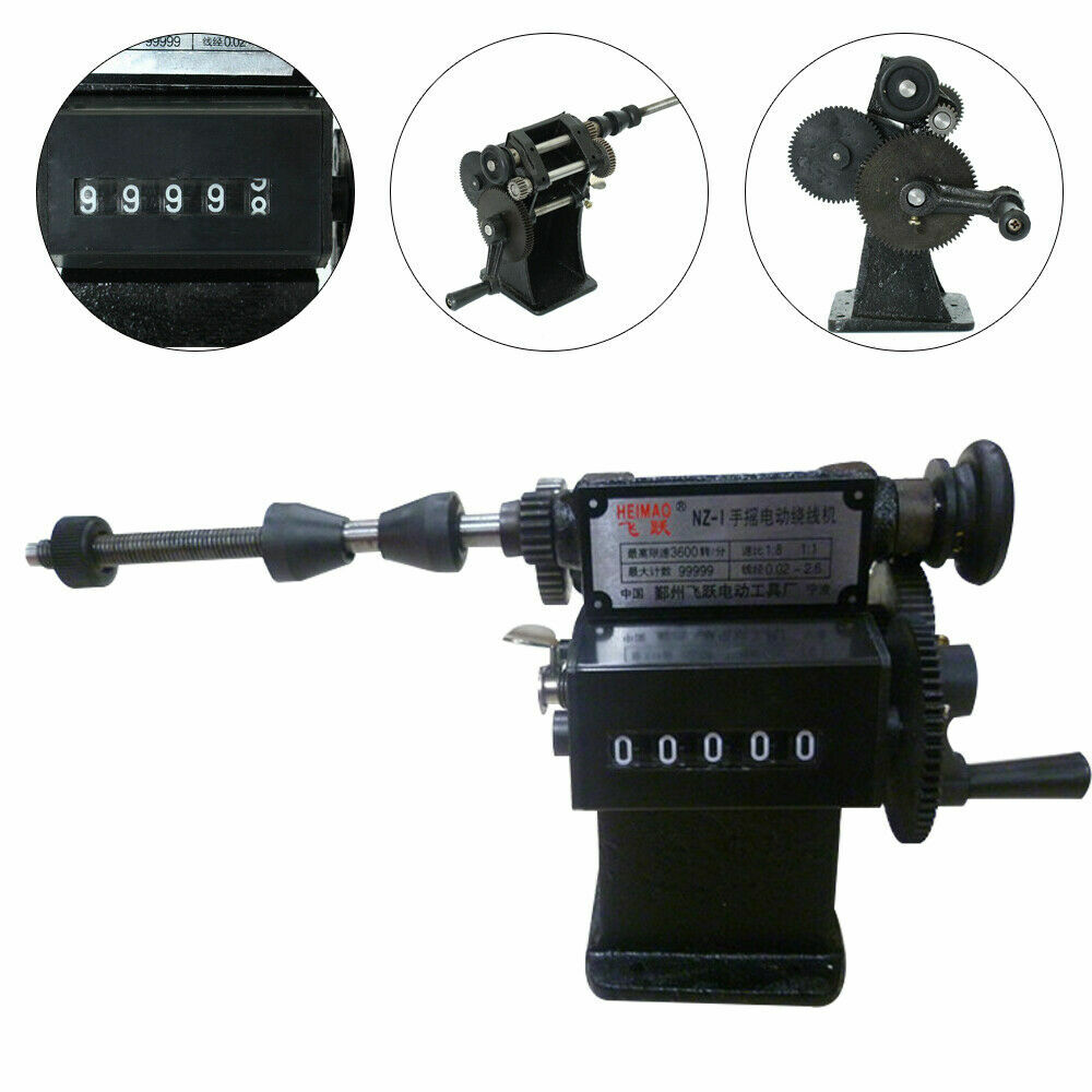 Manual Hand Coil Counting & Winding Machine Coiler Dual-purpose Tool Durable USA