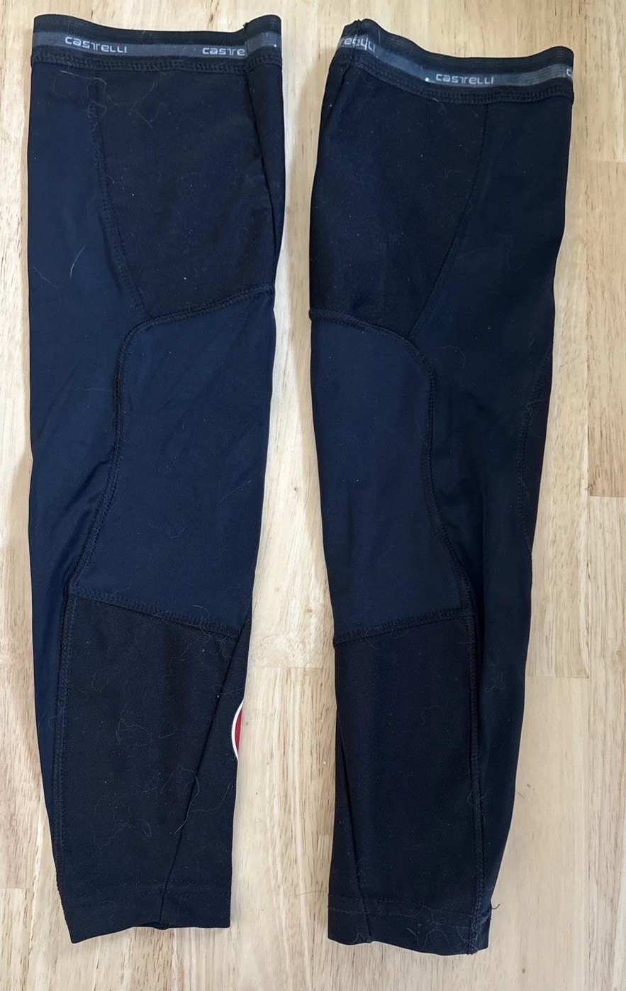 Castelli Unisex Medium Weight Arm Warmers Black Breathable SPF 50 Gripper Tops