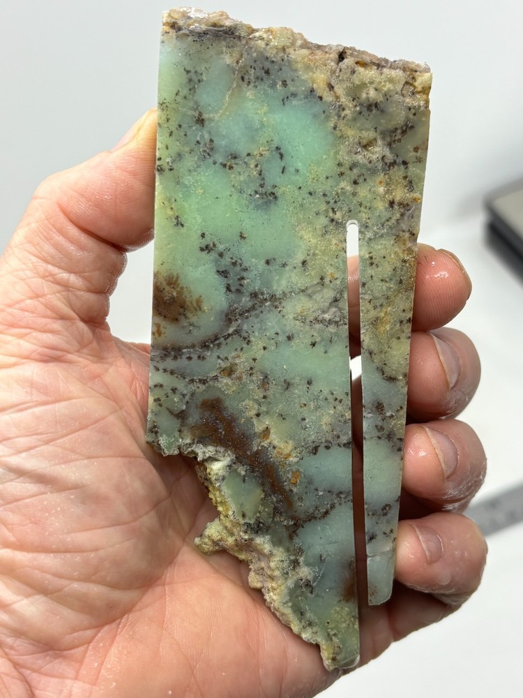 Indo Dendritic Chrysoprase Slab Cabbing Lapidary Collecting Combo Ship Avail