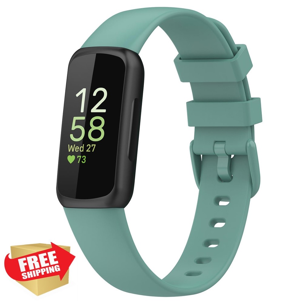Fitbit Inspire 3 Bands Green Silicone Small