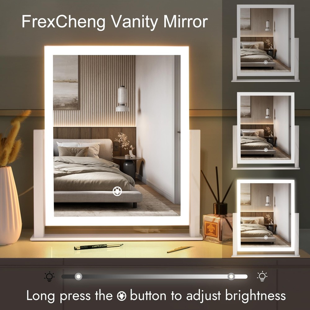 Makeup Mirror, Hollywood Vanity Mirror, Smart Touch Control, Rotation, Desk M...