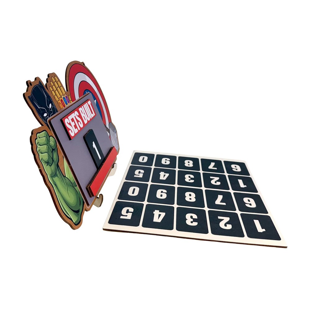 Custom Sets Built Tracking Sign Pre-Printed Set Counter Display for Collectors