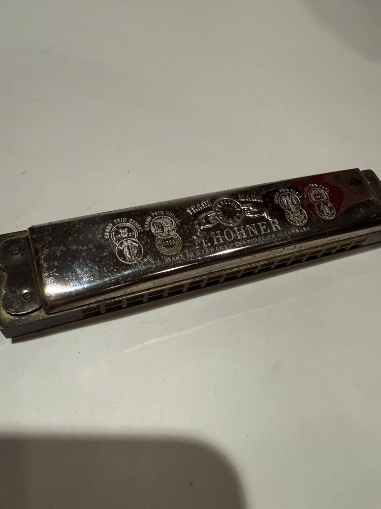 M. Hohner Echo Harp Harmonica Made In Germany With Box Vintage
