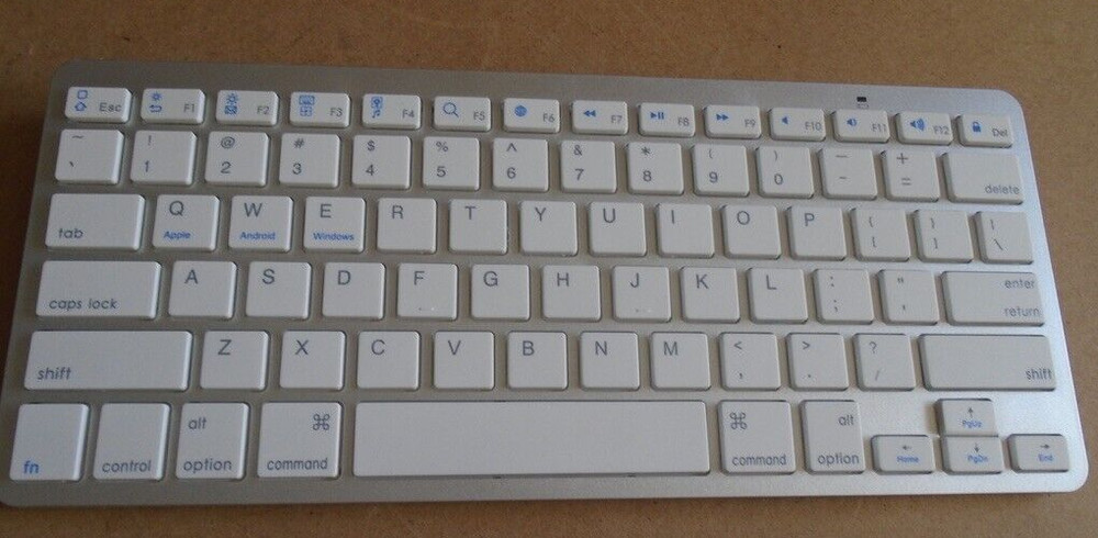 Buxton Bluetooth Keyboard Model SM-36749 White on Silver OPEN Box!!!
