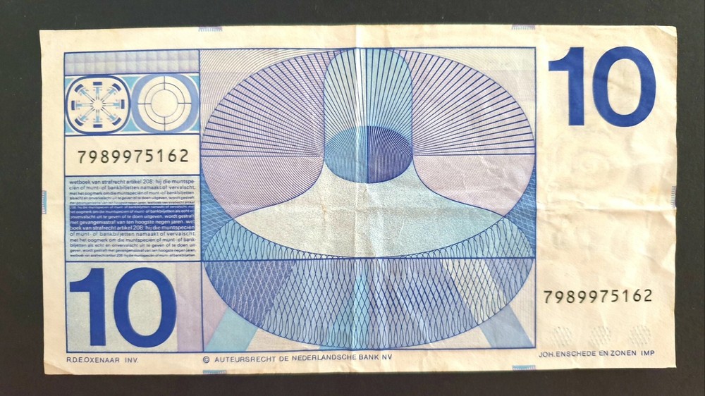 Netherlands 10 Gulden 1968 Frans Hals