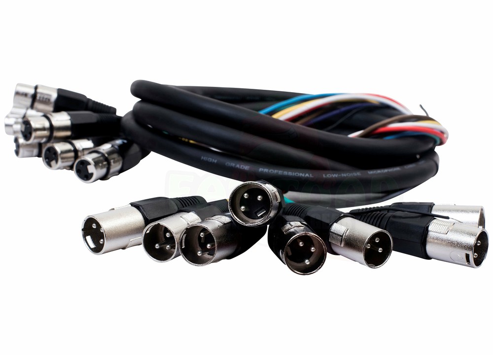 XLR Snake Cable Patch (10ft X 8 Channels) by FAT TOAD | Studio Stage, Live Sound