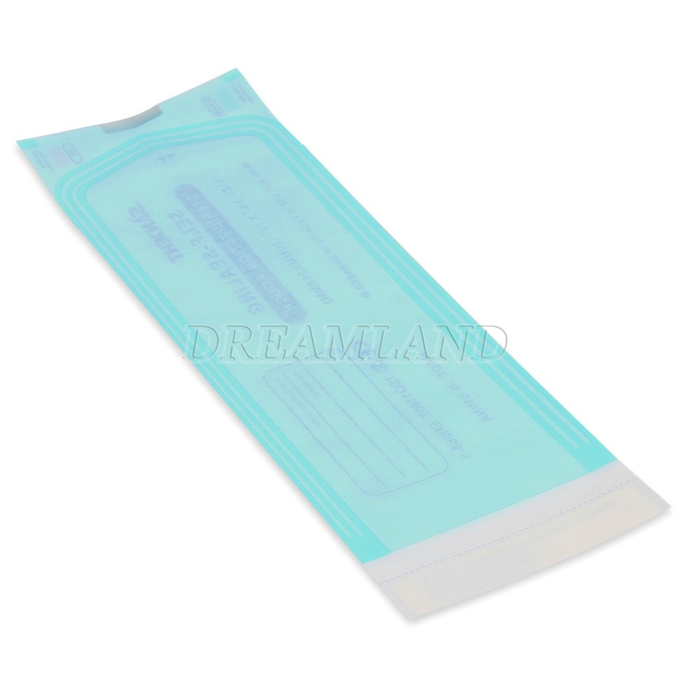 Dental Sterilization Pouch 3 1/2"x10" Self-Sealing & Indicators