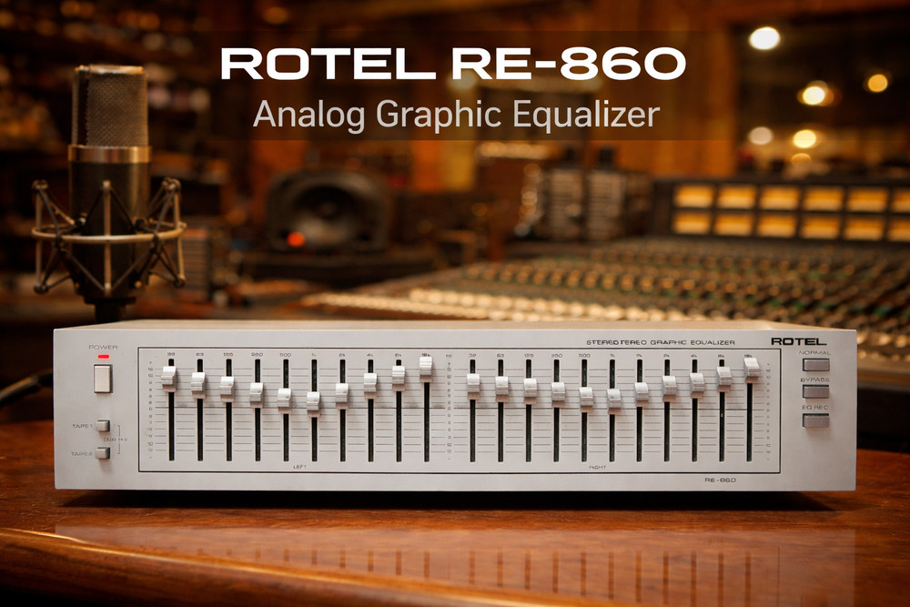 ROTEL RE-860 🌈RaRe🌈  Vintage Stereo  Equalizer