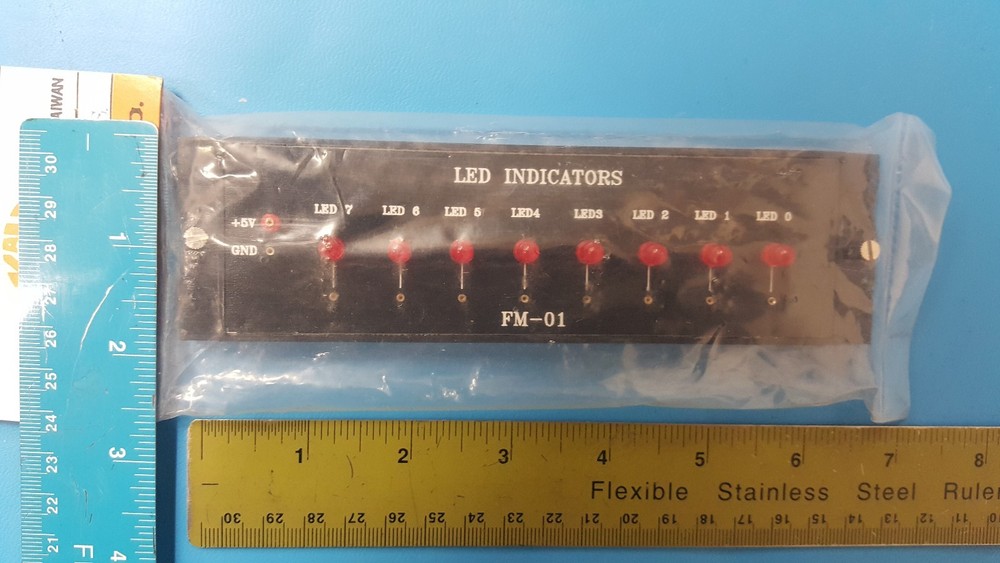 LED Indicators Panel Mount , K&H , FM-01, 5 VDC , 8 Led