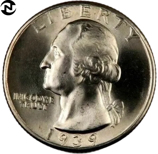 1939 Washington Quarter ~ Gem BU ~ 90% Silver