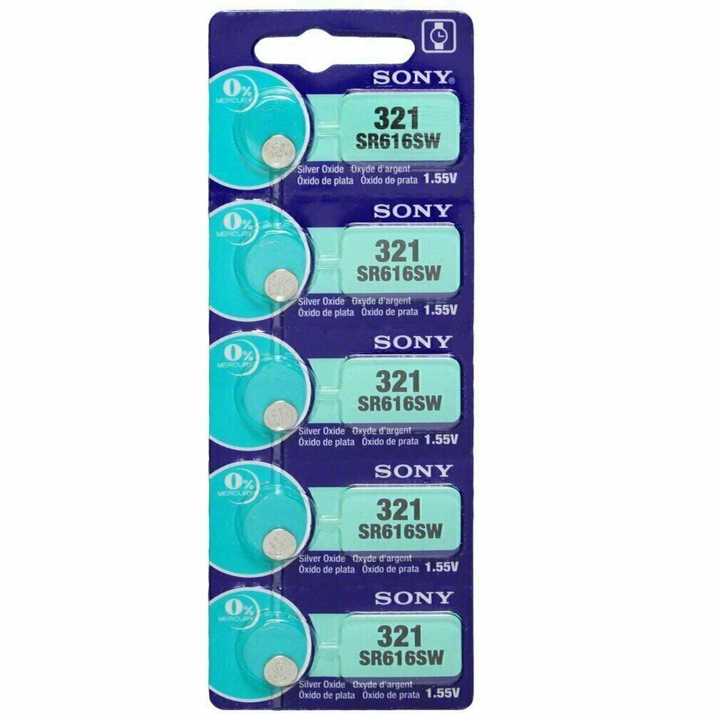 Sony 321 Silver Oxide Watch / Electronic Battery 4 Pcs
