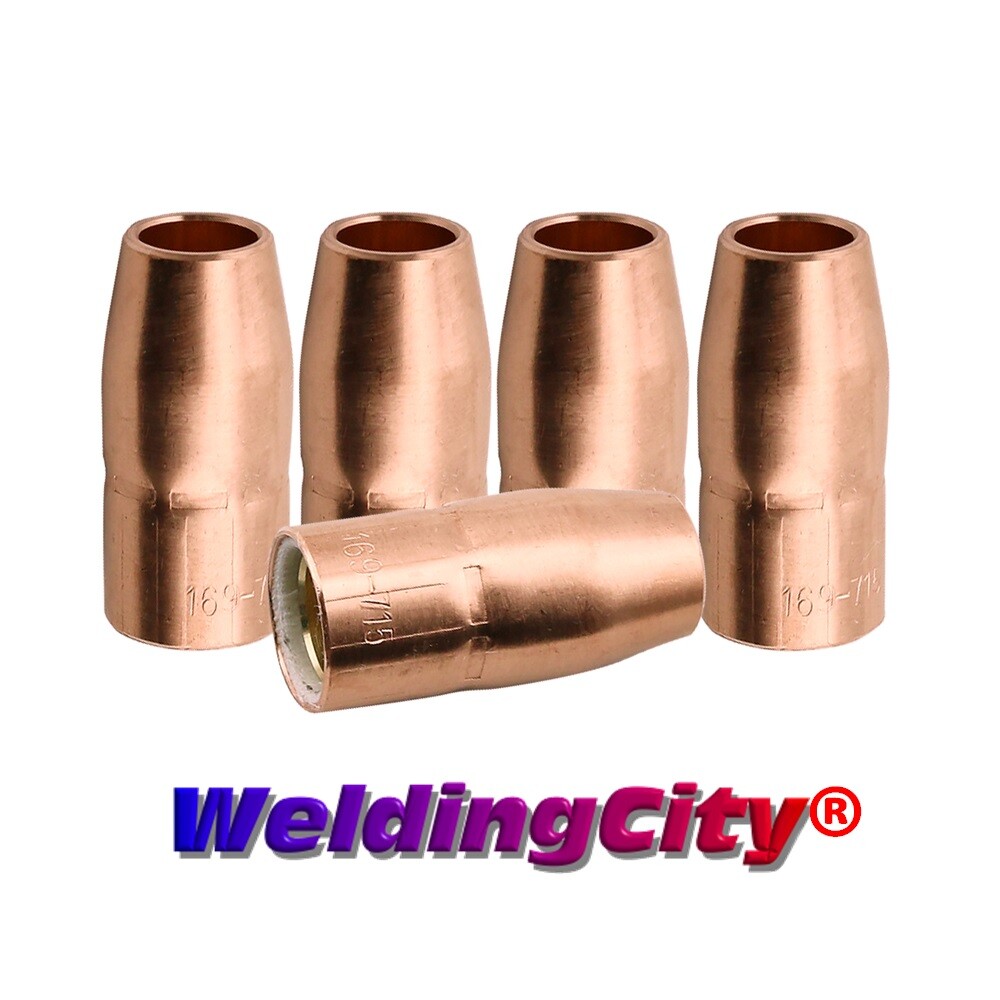 WeldingCity® 25pk MIG Welding Gun Nozzle 169715 1/2" for Miller M-10/M-15 Hobart