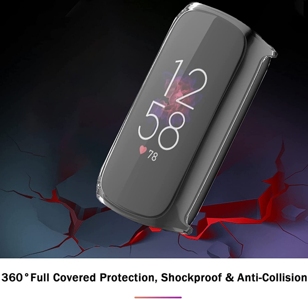 Screen Protector Case For Fitbit Luxe Soft Protective Bumper Cover
