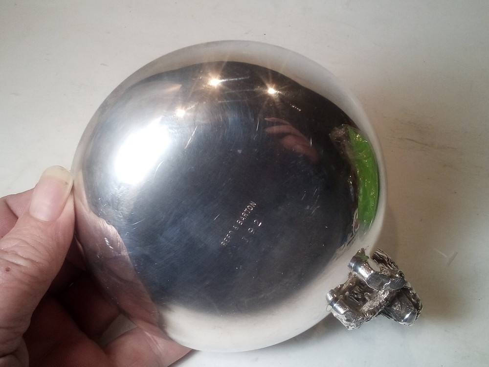 Vintage Reed & Barton Silver Plate Owl Trinket or Candy Bowl Dish