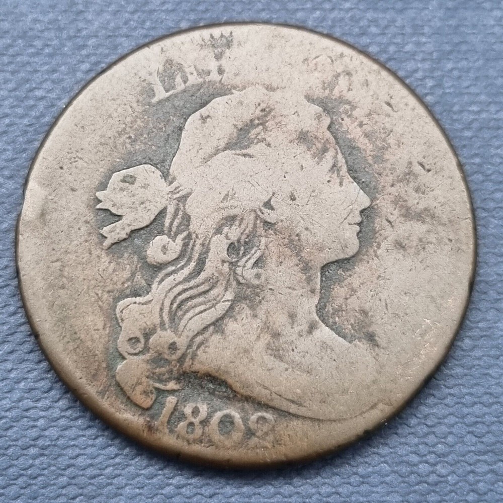1802 Draped Bust Large Cent 1c Better Grade #47809