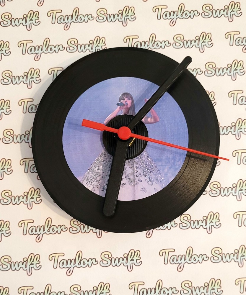 TAYLOR SWIFT Vinyl Record Desktop Clock