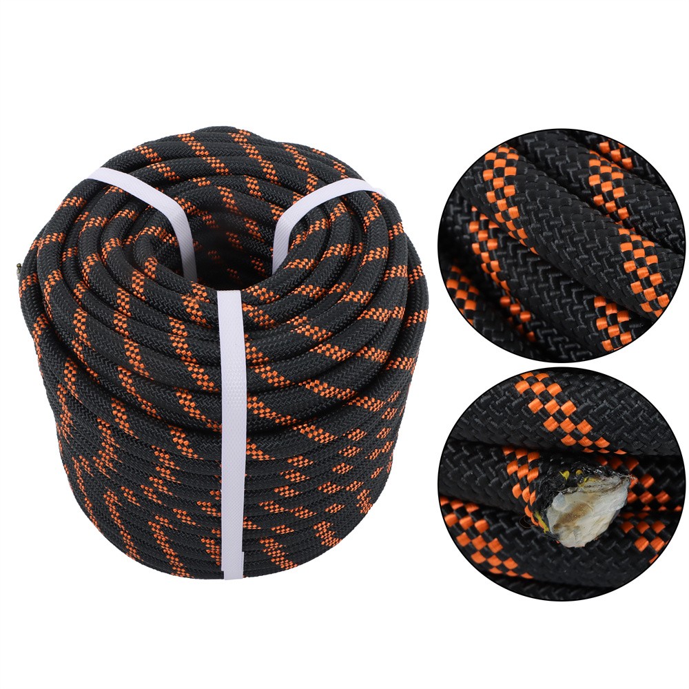 Double Braided Polyester Rope Strong Arborist Rigging Rope 48 Strand 1/2" X 200'