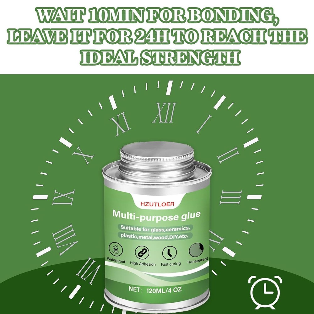 High Strength Clear Adhesive - 120ml Multi-Purpose Super Glue for All Materials