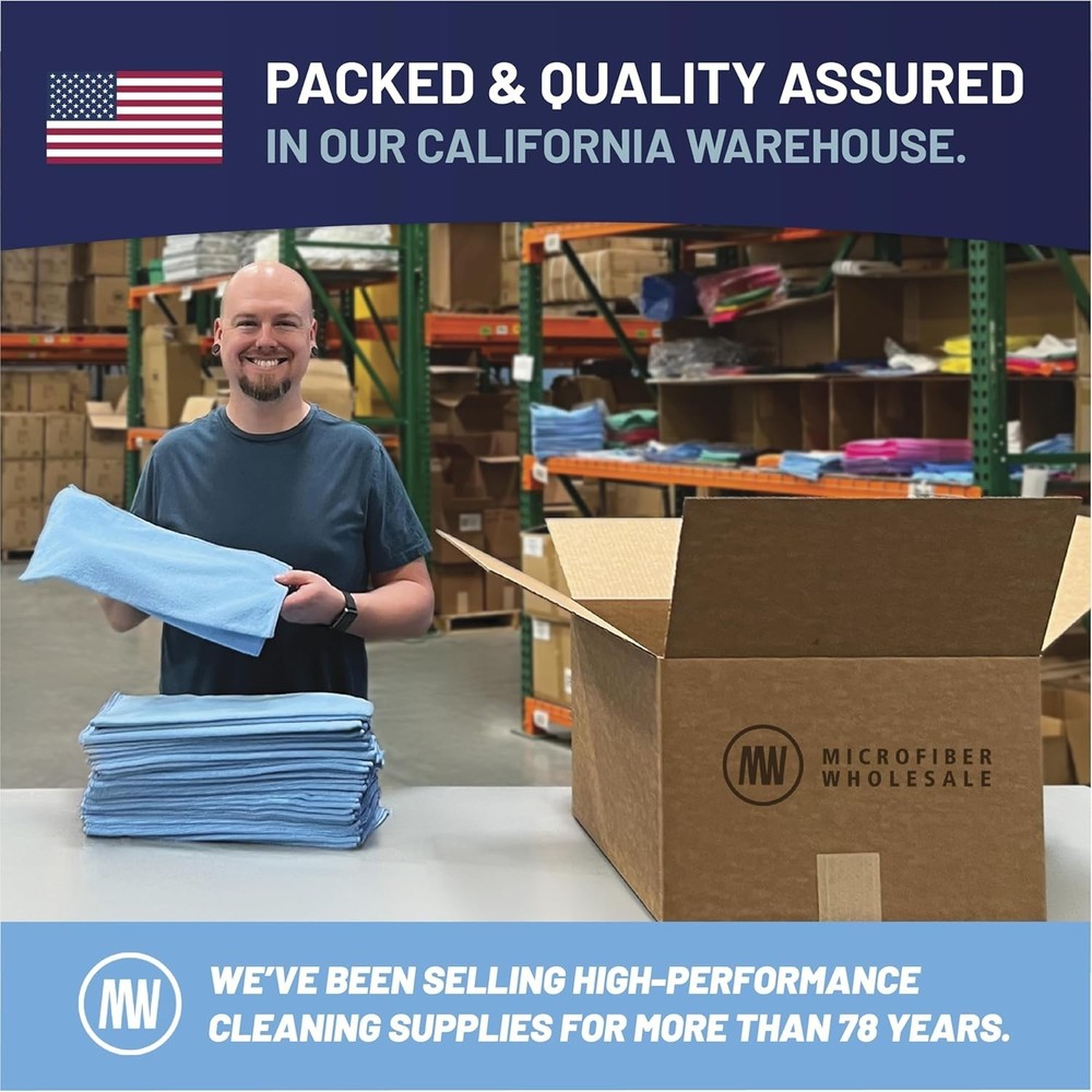 Professional-Grade Microfiber Cleaning Cloths - 12 Pack for Spotless Results