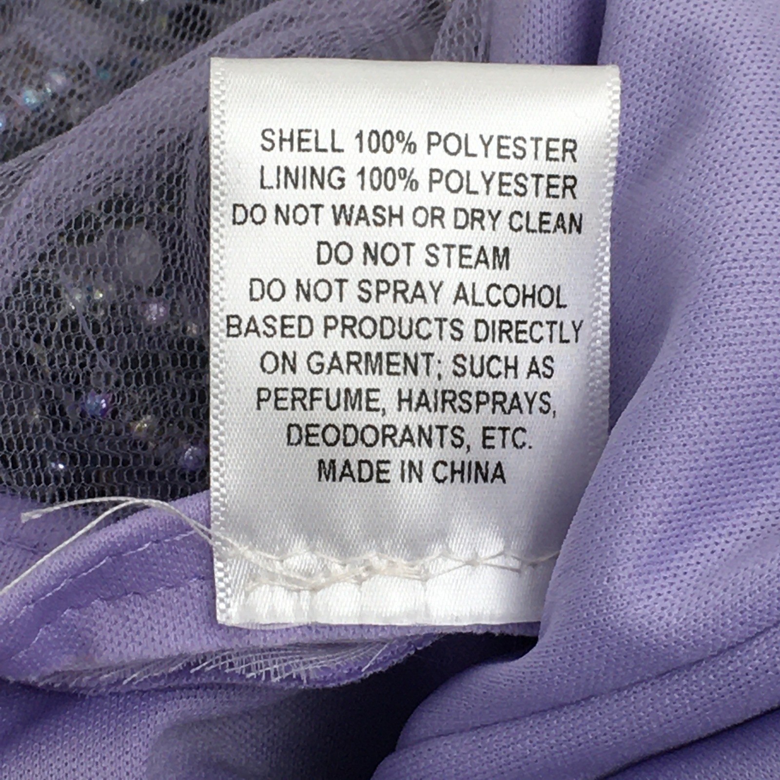 Fantastic Finds Gown Girls Size 2 Lavender Rhinestone Embellished Pageant Dress