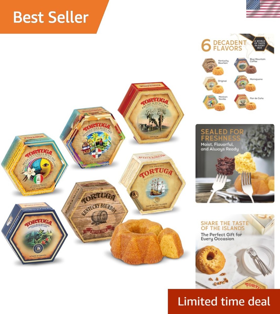6-Pack Assorted Rum Cakes – Perfect for Holiday Gifting & Celebrations