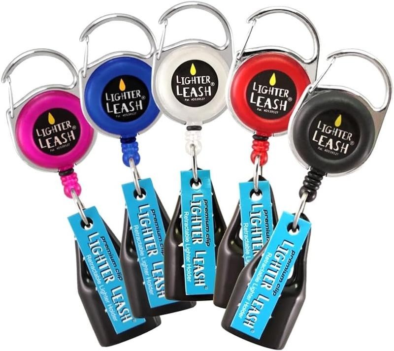 X2 Retractable Original Lighter Holder Assorted Color 2 pk CHROME SERIES